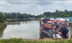 Waduk Manggar level 9,5 Meter