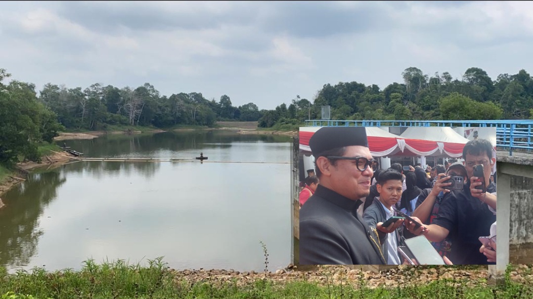 Waduk Manggar level 9,5 Meter